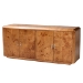 bali & pari Valora Modern and Contemporary Natural Mappa Burl Wood 4-Door Sideboard Buffet