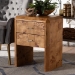 bali & pari Nebu Modern and Contemporary Natural Mappa Real Burl Wood Nightstand - SVN-1311-Natural Burl-Nebu-NS