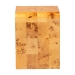 bali & pari Revelle Modern and Contemporary Natural Light Mappa Real Burl Wood End Table - SVN-1140-Natural Burl Op1-Okin-ET