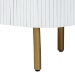 bali & pari Beyla Mid-Century White Fluted Wood and Gold Metal 3-Drawer Dresser - SVN-1240-White/Gold-Dubai-3DW-Dresser