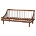 Baxton Studio Helio Mid-Century Modern Walnut Brown Finished Wood Twin Daybed - MG0223-Walnut-Daybed-Twin