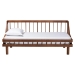 Baxton Studio Helio Mid-Century Modern Walnut Brown Finished Wood Twin Daybed - MG0223-Walnut-Daybed-Twin