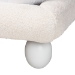 Baxton Studio Eladio Modern Luxe Ivory Boucle Fabric Queen Size Bed - BBT61186.11-White-Queen