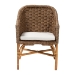 bali & pari Luis Bohemian Natural Seagrass and Rattan Arm Chair - SC661SG-Luis-Light Brown Seagrass-CC
