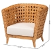 bali & pari Daiwa Bohemian Light Honey Ratan Accent Chair - DALBI-Light Honey Rattan-CC
