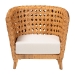 bali & pari Daiwa Bohemian Light Honey Ratan Accent Chair - DALBI-Light Honey Rattan-CC