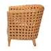 bali & pari Daiwa Bohemian Light Honey Ratan Accent Chair - DALBI-Light Honey Rattan-CC