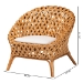 bali & pari Robista Bohemian Natural Rattan Accent Chair - ROBISTA-Rattan/Wicker Weave-CC