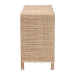 bali & pari Lanica Japandi Sun-Bleached Braided Rattan 6-Drawer Dresser - Braided Sun Bleached Ivory-Wood/Rattan-6DW-Dresser
