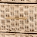 bali & pari Lanica Japandi Sun-Bleached Braided Rattan Queen Size 4-Piece Bedroom Set - Braided Sun Bleached Ivory-Wood/Rattan-4PC Bedroom Set-New