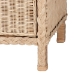 bali & pari Lanica Japandi Sun-Bleached Braided Rattan Queen Size 4-Piece Bedroom Set - Braided Sun Bleached Ivory-Wood/Rattan-4PC Bedroom Set-New