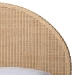bali & pari Lanica Japandi Sun-Bleached Braided Rattan Queen Size Bed - Braided Sun Bleached Ivory-Wood/Rattan-Queen-New