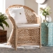 bali & pari Casilda Bohemian Natural Braided Rattan Arm Chair - RCN 012-Natural Rattan-AC