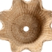 bali & pari Semira Bohemian Natural Scalloped Rattan Pendant Lampshade - S24-L03-Natural Rattan-Lampshade