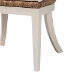bali & pari Ubud Bohemian Natural Seagrass and Mahogany Wood Dining Chair - Ubud-Banana Weave-Natural Rattan-DC