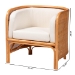 bali & pari Bandung Bohemian Light Honey Rattan Accent Chair - Bandung-Light Honey Rattan-AC