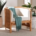 bali & pari Bandung Bohemian Light Honey Rattan Accent Chair - Bandung-Light Honey Rattan-AC