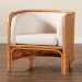 bali & pari Bandung Bohemian Light Honey Rattan Accent Chair - Bandung-Light Honey Rattan-AC