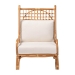 bali & pari Helina Bohemian Light Honey Rattan Accent Chair - Helina-Light Honey Rattan-AC
