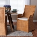 bali & pari Amsterdam Bohemian Light Honey Rattan Dining Chair - Amsterdam-Light Honey Rattan Cushioned-DC