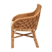 bali & pari Carolyn Bohemian Light Honey Rattan Dining Chair - Carolyn-Light Honey Rattan Cushioned-DC