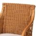 bali & pari Carolyn Bohemian Light Honey Rattan Dining Chair - Carolyn-Light Honey Rattan Cushioned-DC