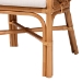 bali & pari Carolyn Bohemian Light Honey Rattan Dining Chair - Carolyn-Light Honey Rattan Cushioned-DC