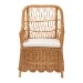 bali & pari Teresa Bohemian Light Honey Scalloped Rattan Arm Chair - Teresa-Light Honey Rattan Cushioned-AC