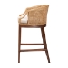 bali & pari Lumajang Bohemian Light Honey Rattan and Wood Bar Stool - Lumajang-Light Honey/Light Brown Rattan-BS