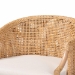 bali & pari Lumajang Bohemian Light Honey Rattan and Wood Bar Stool - Lumajang-Light Honey/Light Brown Rattan-BS