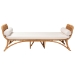 bali & pari Veve Bohemian Light Honey Rattan Daybed - Veve-Light Honey Rattan/Cushioned-Daybed