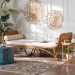 bali & pari Veve Bohemian Light Honey Rattan Daybed - Veve-Light Honey Rattan/Cushioned-Daybed