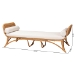 bali & pari Veve Bohemian Light Honey Rattan Daybed - Veve-Light Honey Rattan/Cushioned-Daybed