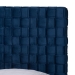 Baxton Studio Emlyn Glam and Luxe Navy Blue Velvet Fabric Queen Size Panel Bed - Emlyn-Navy Blue-Queen