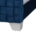 Baxton Studio Emlyn Glam and Luxe Navy Blue Velvet Fabric Queen Size Panel Bed - Emlyn-Navy Blue-Queen