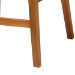 bali & pari Asgart Bohemian Natural Rattan and Mahogany Wood Bar Stool - Asgart-SVN089-Mahogany/Rattan-BS