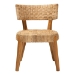 bali & pari Sabit Bohemian Seagrass and Mahogany Wood Dining Chair - Sabit-SVN086-Mahogany/Seagrass-DC