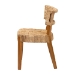 bali & pari Sabit Bohemian Seagrass and Mahogany Wood Dining Chair - Sabit-SVN086-Mahogany/Seagrass-DC
