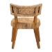 bali & pari Sabit Bohemian Seagrass and Mahogany Wood Dining Chair - Sabit-SVN086-Mahogany/Seagrass-DC