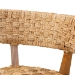 bali & pari Sabit Bohemian Seagrass and Mahogany Wood Dining Chair - Sabit-SVN086-Mahogany/Seagrass-DC