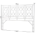 bali & pari Sampson Bohemian White Rattan King Size Standalone Headboard - WS30503-5B W200-White Rattan-HB-King