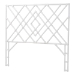 bali & pari Lavali Bohemian White Rattan Queen Size Standalone Headboard
