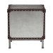 Baxton Studio Jacey Vintage Silver Metal 2-Drawer End Table - JY24A032-Wooden-Cabinet