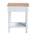 Baxton Studio Legrand Classic French Two-Tone White and Natural Brown 1-Drawer End Table - JY23B395-Wooden White/Light Brown-ET