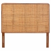bali & pari Caspia Bohemian Natural Rattan and Mahogany Wood Queen Size Headboard - Caspia-Teak-HB-Queen-KD
