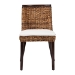bali & pari Abbas Bohemian Seagrass and Dark Brown Wood Dining Chair - MD-39696 Magic-Dark Brown/Abaca Natural-DC
