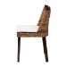 bali & pari Abbas Bohemian Seagrass and Dark Brown Wood Dining Chair - MD-39696 Magic-Dark Brown/Abaca Natural-DC