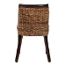 bali & pari Abbas Bohemian Seagrass and Dark Brown Wood Dining Chair - MD-39696 Magic-Dark Brown/Abaca Natural-DC