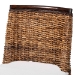 bali & pari Abbas Bohemian Seagrass and Dark Brown Wood Dining Chair - MD-39696 Magic-Dark Brown/Abaca Natural-DC