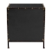 Baxton Studio Laura Vintage Black Canvas 2-Drawer End Table Trunk - JY23B236-Laura Black Trunk-ET